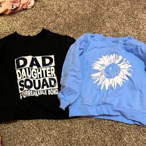 Two long sleeve shirts